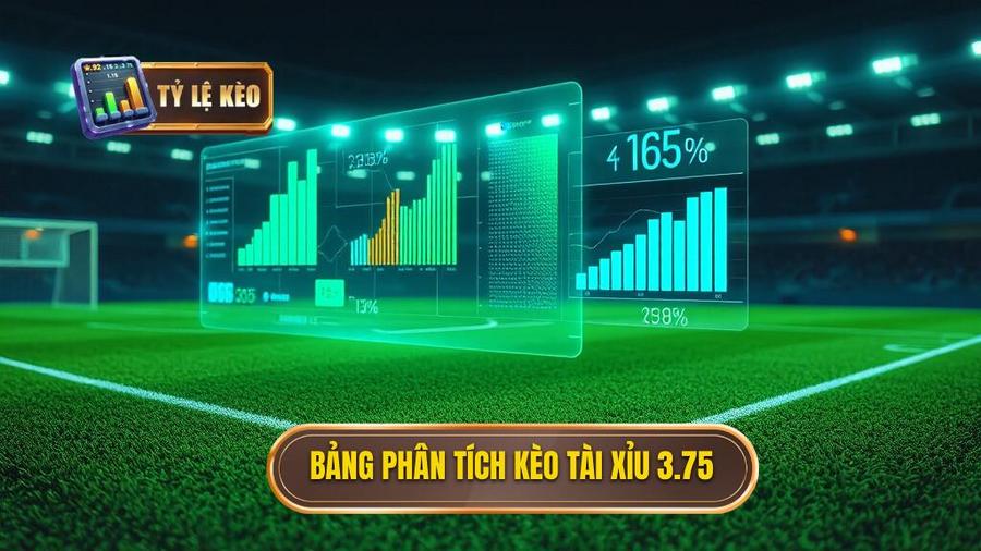 Bảng phân tích kèo tài xỉu 3.75